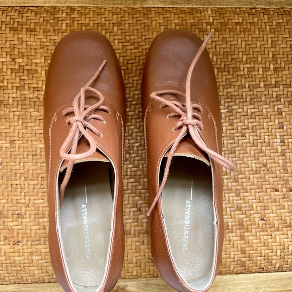 NEW || Brown Leather Heels - Picture 2 of 7